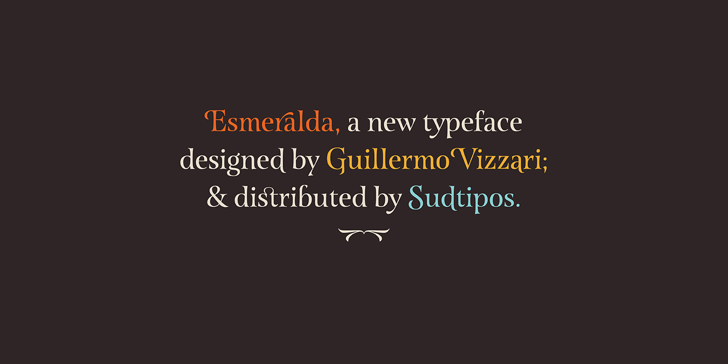 Example font Esmeralda Pro #36